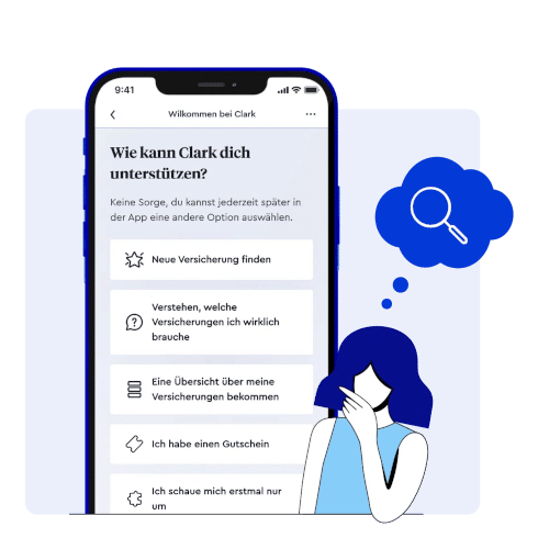 App Feature: Clark unterstützt dich